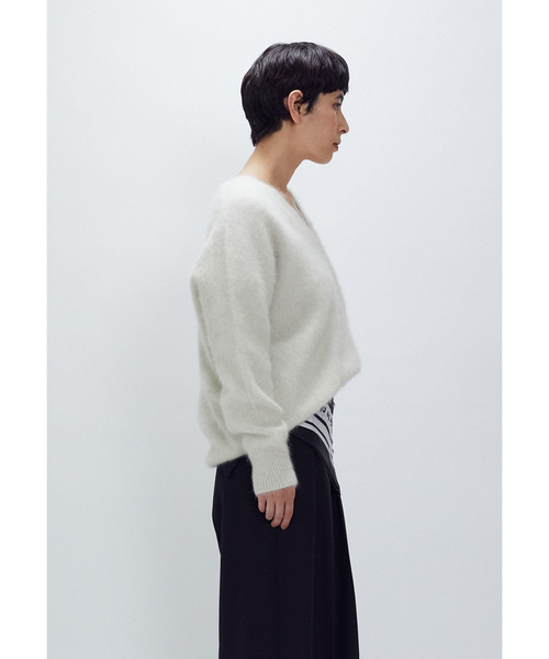 【美品】  1er Arrondissement / プルミエ アロンディスモン | ウォッシャブル ウール Vネック プルオーバー ニット  | F | Pink | レディース 1er Arrondissement - 【美品】 1er Arrondissement / プルミエ アロン
