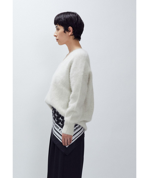 1er Arrondissement ニット セーター FOXカシミアVネックプルオーバー