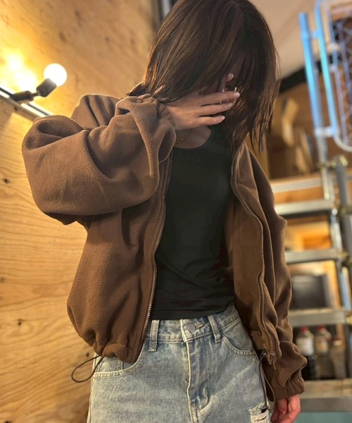 ARCADE（アーケード） ブルゾン アウター 短丈 フリースジャケット