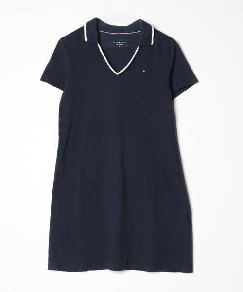 TOMMY HILFIGER(トミー・ヒルフィガー) 刺繍半袖ワンピース M TOMMY HILFIGER(トミー・ヒルフィガー) 刺繍半袖ワンピース M