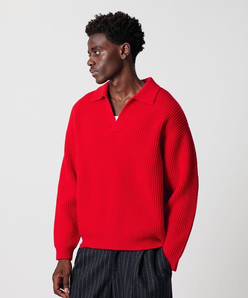 ＜OWNESS＞フレンチ ウール アゼ スキッパー ニット BEAUTY＆YOUTH UNITED ARROWS セーター ニット 「OWNESS」フレンチ