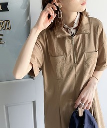 「Java」 半袖ワンピース X-LARGE ブラック レディースの画像9