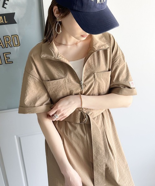 「Java」 半袖ワンピース X-LARGE ブラック レディースの画像10