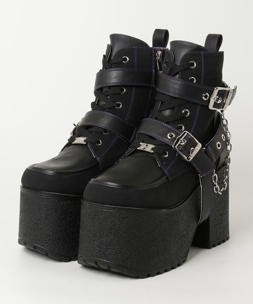 YOSUKE（ヨースケ） ブーツ ヨースケYOSUKEメンズ厚底ハトメバックル