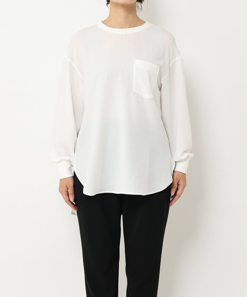 「RIVE DROITE」 長袖ブラウス FREE ホワイト レディース_画像6