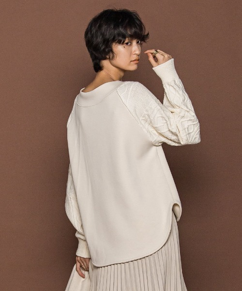 MAYSON GREY（メイソングレイ） tシャツ ときめきケーブルニット 