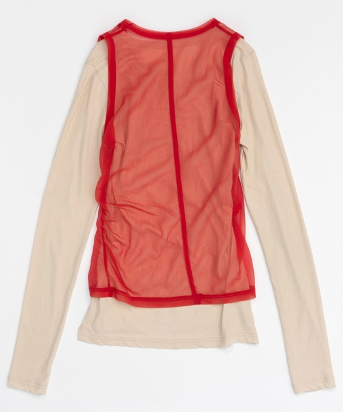 MAISON SPECIAL 「MAISON SPECIAL」 長袖カットソー FREE レッド