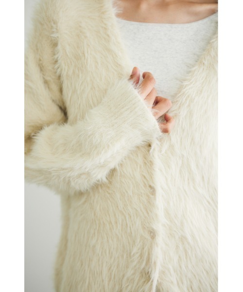 「MIEL CRISHUNANT」 ニットカーディガン FREE アイボリー レディース_画像6