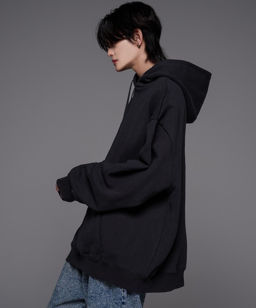 「ADRER」 プルオーバーパーカー X-LARGE ブラック メンズ_画像10