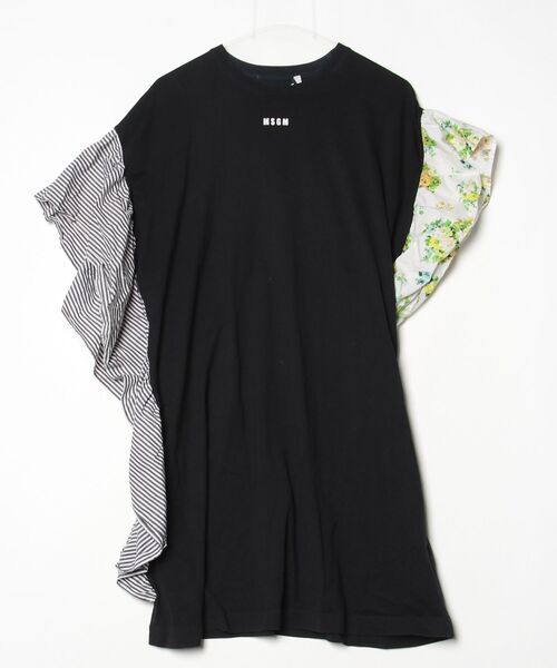 MSGM（エムエスジーエム） 半袖ワンピース S ブラック レディース 
