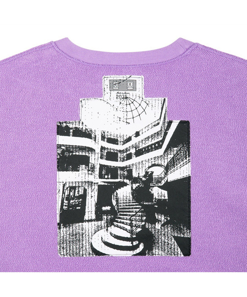 「C.E」 スウェットカットソー LARGE パープル メンズ_画像3
