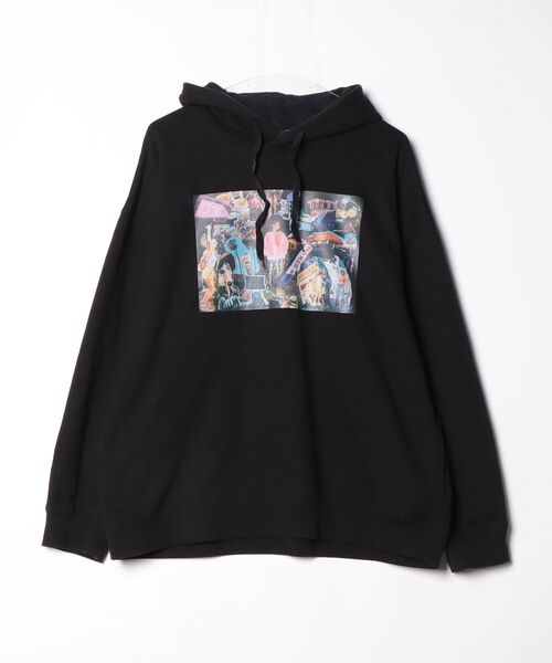 niko and…（ニコアンド） プルオーバーパーカー LARGE ブラック メンズ