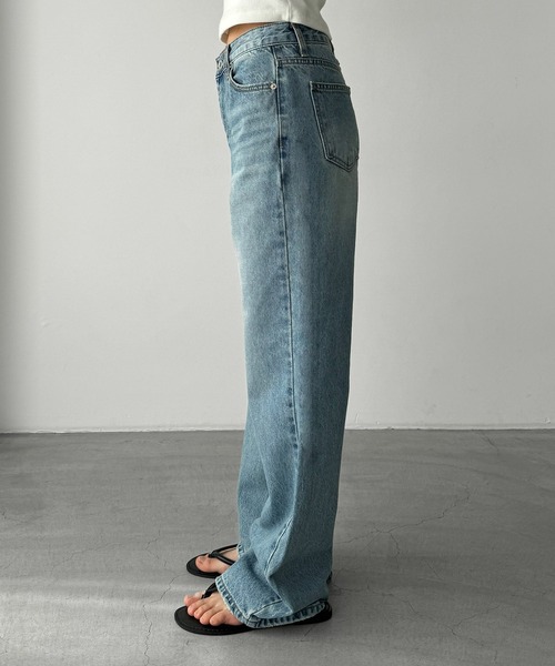 CANAL JEAN 今季カーブデニムパンツ　 エルマールM バレルライトブルー キャナルジーン CANAL JEAN El mar カーブデニムパンツ （ライトブルー