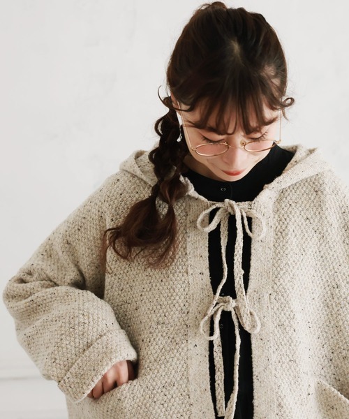 soulberry（ソウルベリー） カーディガン 秒で可愛い、結ぶニット