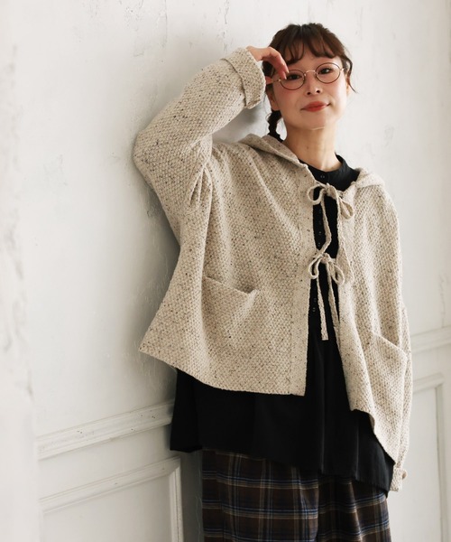soulberry（ソウルベリー） カーディガン 秒で可愛い、結ぶニット