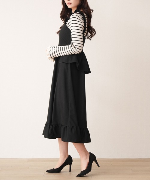 Nohea ジャンパースカート ペプラムアシメ 切替ジャンスカ : ZOZOTOWN