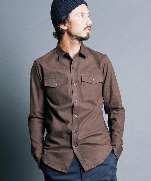 Magine メンズシャツ Magine（マージン） 長袖シャツ 44 ブラック メンズ : ZOZOTOWN Yahoo