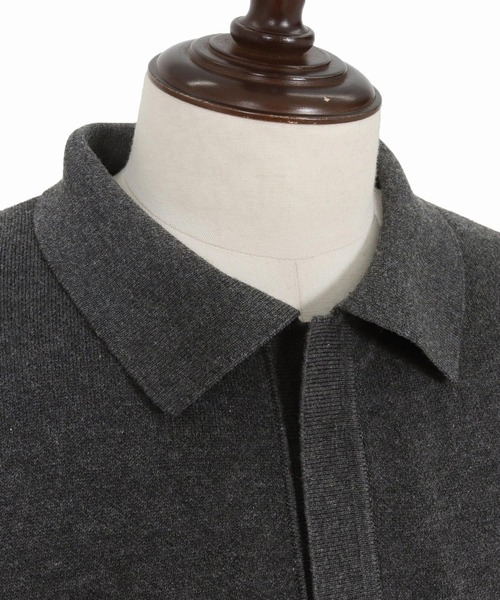 ポロシャツ メンズ CAMBIO（カンビオ） ポロシャツ mn3219-スキッパーコットンニットポロ
