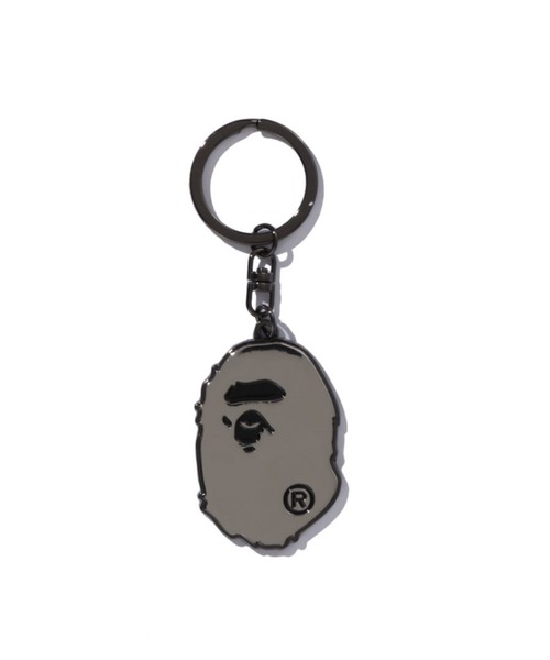 A BATHING APE（アベイシングエイプ） キーホルダー APE HEAD METAL