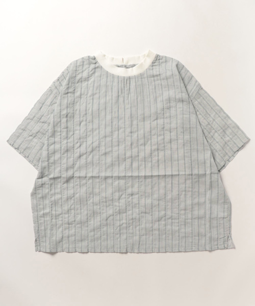「conges payes ADIEU TRISTESSE」 半袖ブラウス - ベージュ レディース_画像2