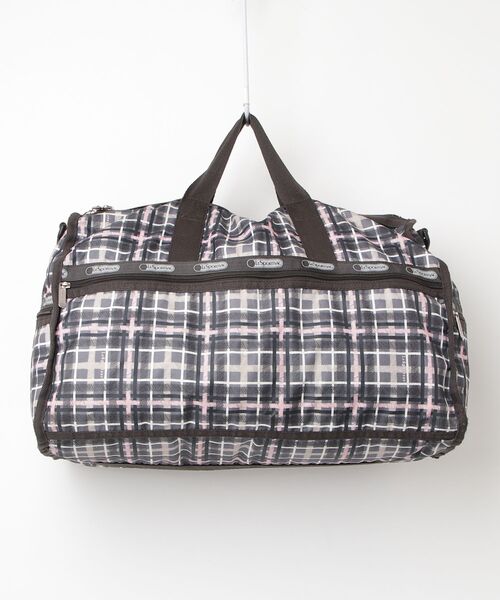 LeSportsac（レスポートサック） チェック柄ボストンバッグ - ブラック