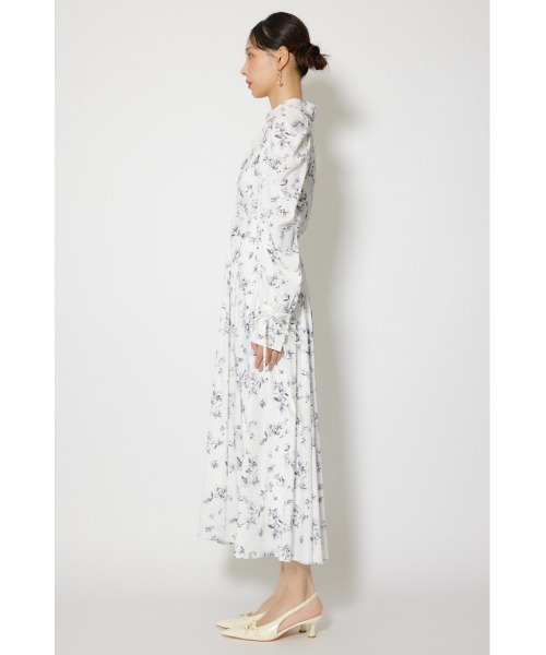 シャツワンピース カシュクールフレアシャツワンピース 春服の画像