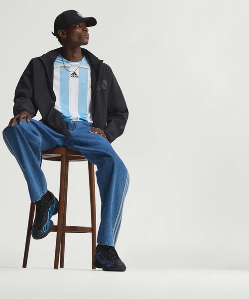adidas ジャージ　ジーンズ　アディダス デニムブルー ジャージ　XL adidas（アディダス） ジャージ ティロ AEROREADY デニム ストレッチ