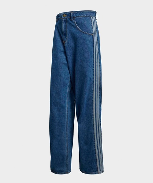 adidas（アディダス） ジーンズ FIREBIRD ADICOLOR ウォッシュ加工
