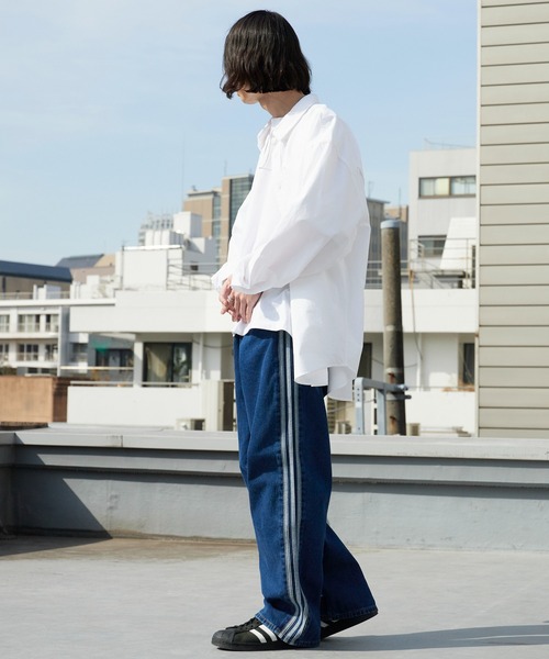 adidas(アディダス) ジーンズ FIREBIRD ADICOLOR ウォッシュ加工 adidas(アディダス) ジーンズ FIREBIRD ADICOLOR ウォッシュ加工