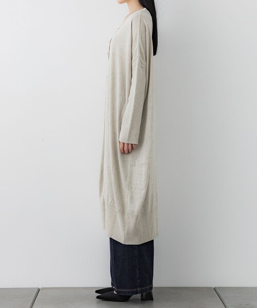 「CITY TOKYO」 ニットカーディガン FREE ダークグレー レディース_画像4