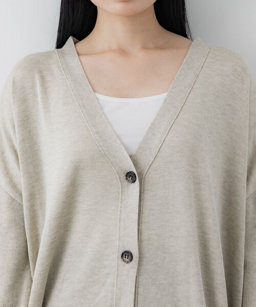 「CITY TOKYO」 ニットカーディガン FREE ダークグレー レディース_画像6