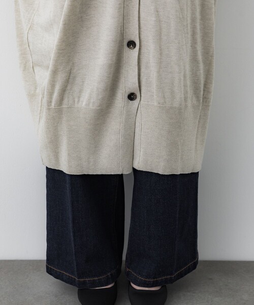 「CITY TOKYO」 ニットカーディガン FREE ダークグレー レディース_画像8