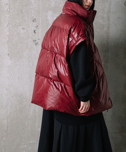 MARECHAL TERRE」 ダウンベスト MEDIUM ワインレッド レディース 2026
