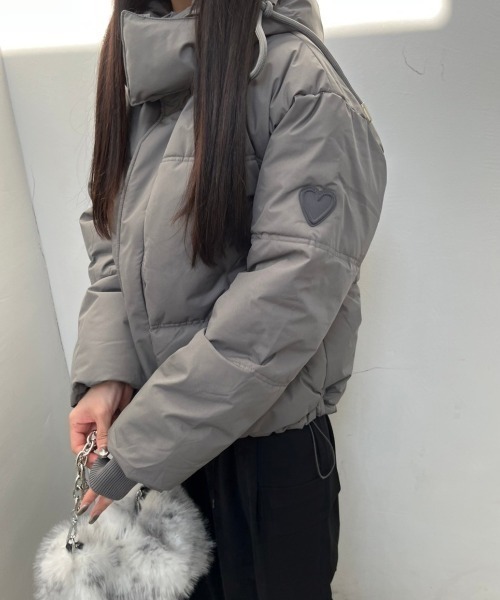 「nemne store」 ブルゾン MEDIUM グレー レディース_画像7