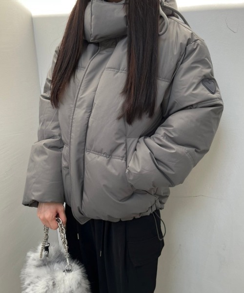 「nemne store」 ブルゾン MEDIUM グレー レディース_画像9