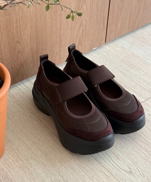 hiamu バレエシューズ パンプス 「2色展開」ステッチポイント