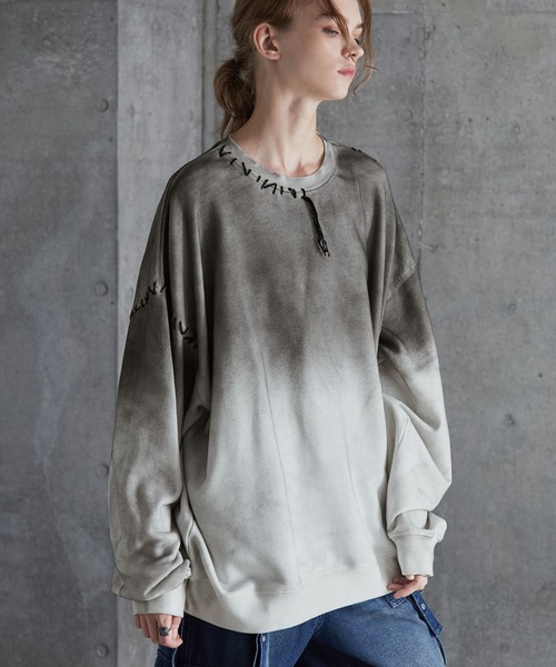 「SERACE」 スウェットカットソー L ブラック メンズ_画像3