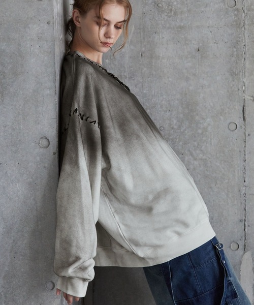 「SERACE」 スウェットカットソー L ブラック メンズ_画像9