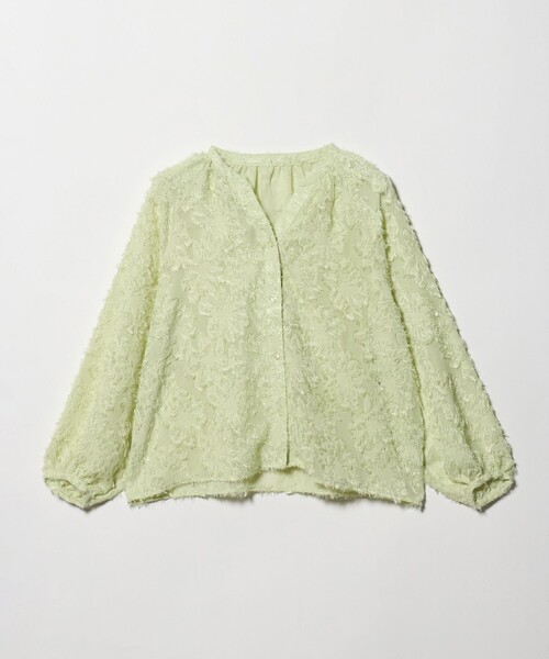 【LIME】カットジャガード オーバーシャツ <A DAY IN THE LIFE> A DAY IN THE LIFE ブラウス シャツ カットジャガード オーバーシャツ