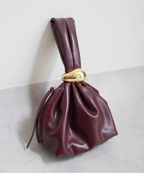 「IMARI」 ハンドバッグ FREE ボルドー レディース_画像4