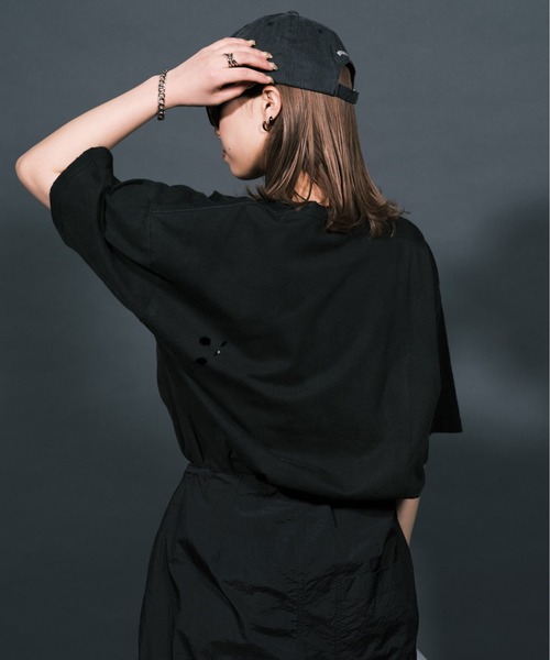 「RePRODUCTION LABEL」 7分袖カットソー FREE ホワイト レディース_画像3