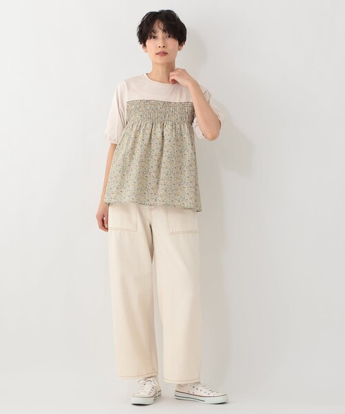 Afternoon Tea（アフタヌーンティー） tシャツ 半袖 切替プルオーバー