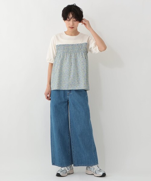 Afternoon Tea（アフタヌーンティー） tシャツ 半袖 切替プルオーバー