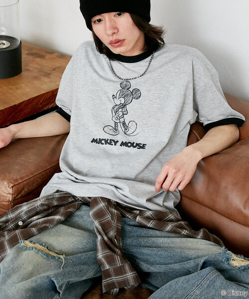 PUBLUX（パブリュクス） tシャツ 「機能性素材」Mickey Mouse/ミッキー