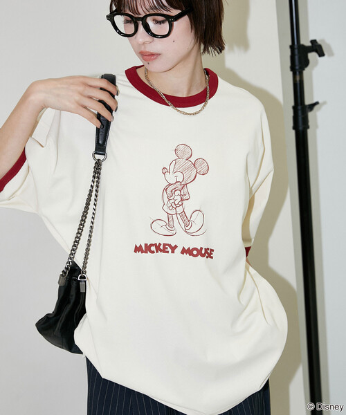 PUBLUX（パブリュクス） tシャツ 「機能性素材」Mickey Mouse/ミッキー