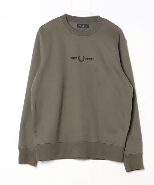 FRED PERRY（フレッドペリー） スウェットカットソー L グリーン 