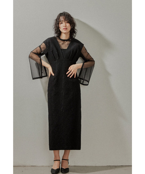「niana」 コンビワンピース M ブラック レディース_画像2