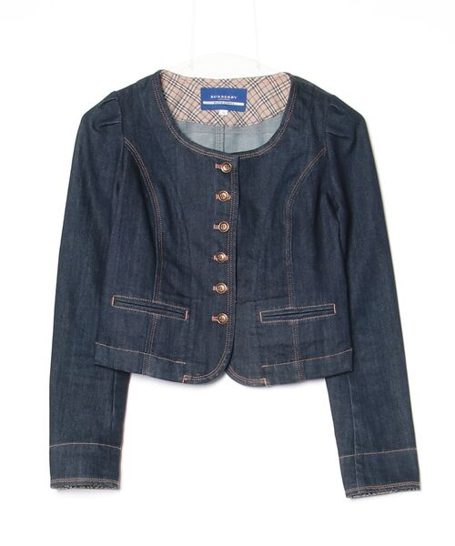 BURBERRY BLUE LABEL（バーバリーブルーレーベル） チェック柄デニム