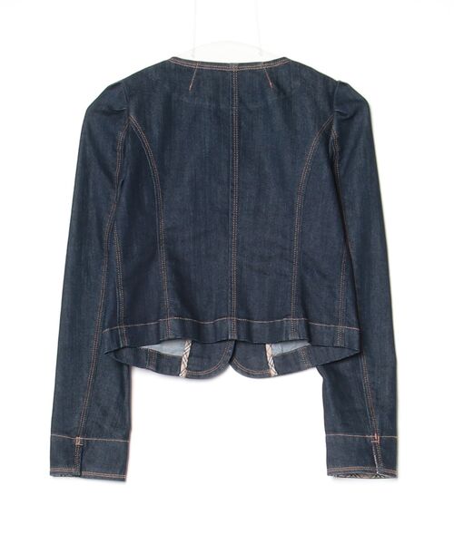 バーバリーブルーレーベル　デニムコート36 BURBERRY BLUE LABEL（バーバリーブルーレーベル） チェック柄デニム