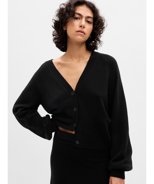 GAP（ギャップ） ニットカーディガン X-SMALL ブラック レディース